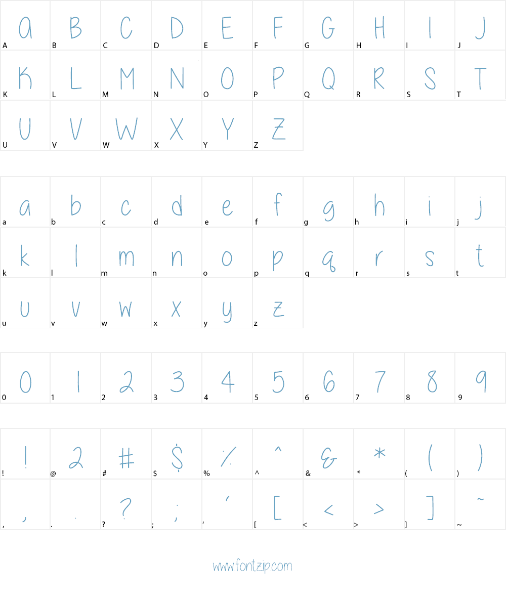 A little sunshine Font Character
